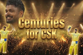 create eye catching cricket or sports graphics