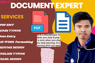 convert PDF to word, document typing professionally