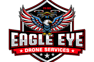 design unique modern photography and drone photography logo