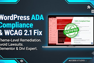 fix wordpress ada compliance and make website wcag 2 1 accessible