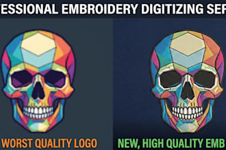 digitize logo to dst for embroidery