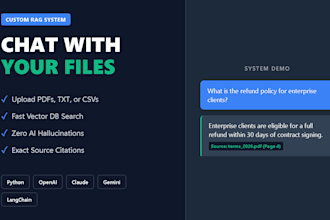 build custom rag system to chat with your company documents
