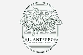design minimal modern line art logo