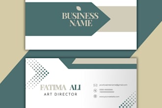 design premium modern business card and visiting card