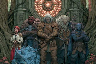 design custom dnd party portraits and group art