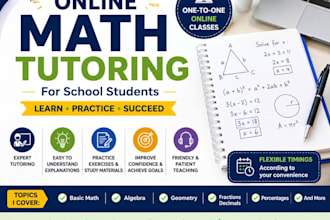 provide online math tutoring for school students