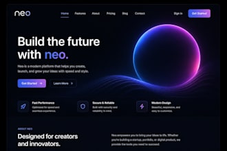 create an amazing website for you