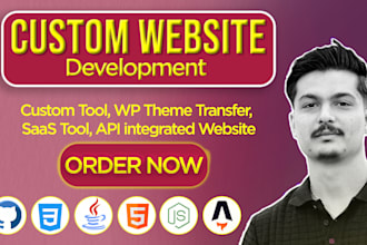 create custom interactive website for saas