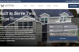 design a roofing contractor website, roofing services website