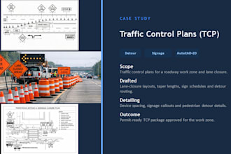 traffic control plan tcp for prtmit drawing