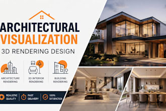 design 3d architectural visualization hd  building rendering interior rendering