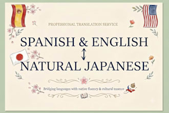 translate english into natural japanese