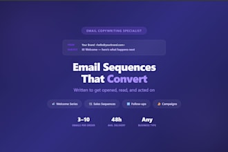 write email sequences and email copy that get opened and convert