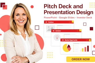 do pitch deck design powerpoint presentation google slides investor deck design