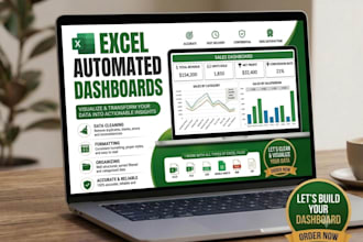design interactive excel dashboards, charts, and pivot tables