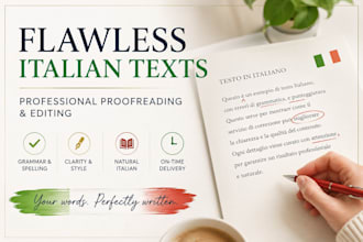 proofread and edit your italian text manually