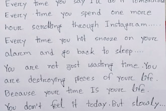 write anything with my beautiful handwriting