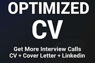 write ats optimized CV and professional resume for jobs
