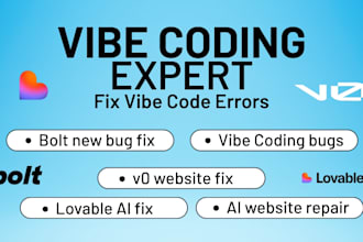fix bug, debug and secure your lovable, bolt new, or v0 ai generated website fix