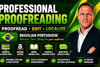 proofread and localize your brazilian portuguese content