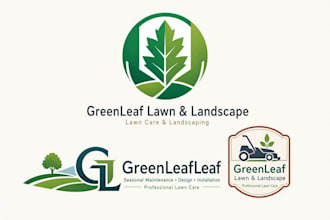 design unique landscape and lawn care logo