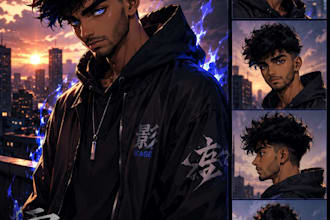 design and create realistic anime character with your images
