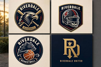 design sports logo for baseball, football, basketball team