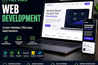 build your custom website as a full stack web developer