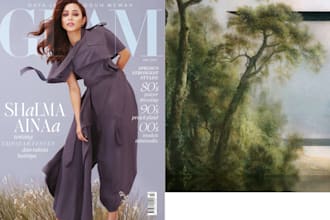 design a high end luxury fashion magazine and editorial layout system