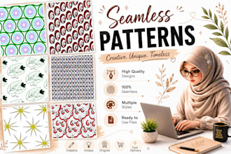 design luxury seamless patterns for wallpaper and packaging