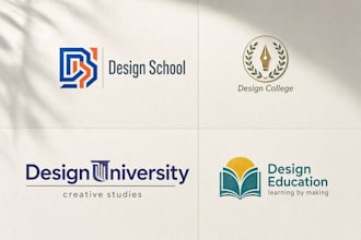 design school college university and education logo
