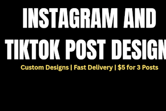 design instagram and tiktok posts with canva