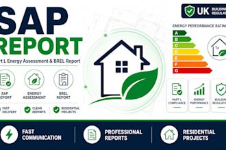 prepare sap report part l energy assessment and brel report