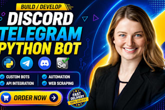 build telegram bot discord bot ai automation web scraper trading bot
