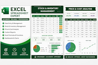 be your excel virtual assistant for data and stock management