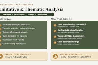 conduct qualitative research and thematic analysis