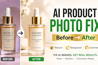 fix ai product images and retouch ecommerce photos