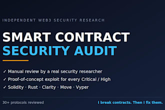 audit your solidity smart contract for security vulnerabilities