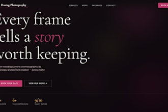 build a clean, professional website business or startup