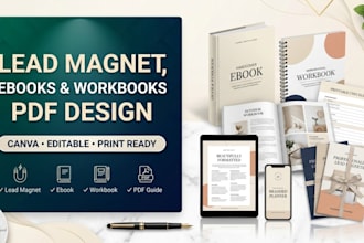 create lead magnet design ebook design workbook PDF design