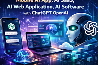 do ai mobile app development, android ios app, saas app, ai software developer