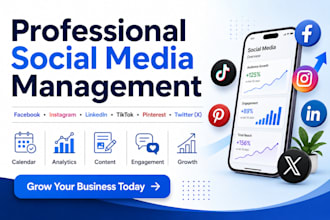 manage professional social media management for business