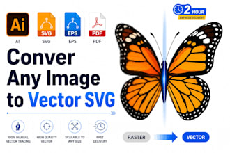 convert any image to svg vector in 2 hours