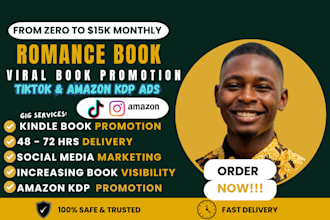 create booktok promotion for romance and romantasy authors, book marketing