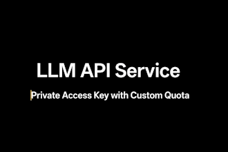 provide private llm API key with custom spending limit