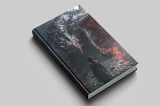 design a sci fi fantasy book cover design that sells