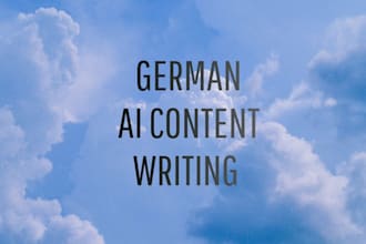 write german ai content for your business