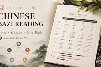 provide a personalized chinese bazi and five elements reading