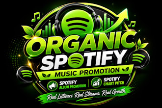 organic spotify music promotion spotify album promotion spotify chart pitch