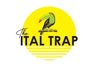 design trendy caribbean vegan restaurant logo